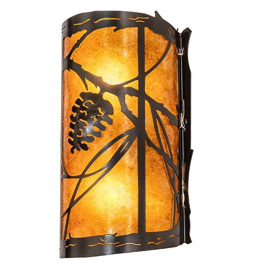 Meyda Tiffany Whispering Pines 157371 Wall Light - Oil Rubbed Bronze