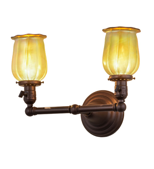 Meyda Tiffany Revival 157498 Wall Light - Mahogany Bronze