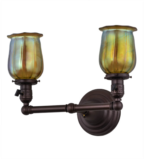 Meyda Tiffany Revival 157498 Wall Light - Mahogany Bronze