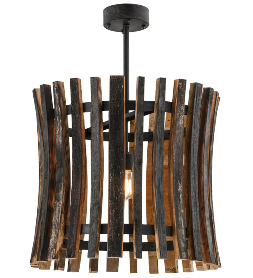 Meyda Tiffany Barrel Stave 157547 Pendant Light - Natural Wood