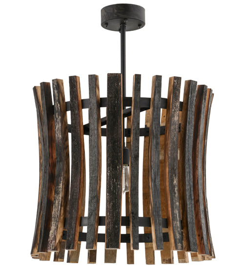 Meyda Tiffany Barrel Stave 157547 Pendant Light - Natural Wood