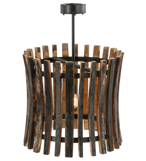 Meyda Tiffany Barrel Stave 157547 Pendant Light - Natural Wood