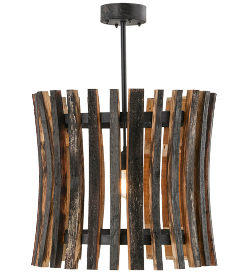 Meyda Tiffany Barrel Stave 157547 Pendant Light - Natural Wood