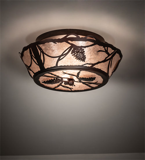 Meyda Tiffany Whispering Pines 157592 Ceiling Light - Rust,Wrought Iron