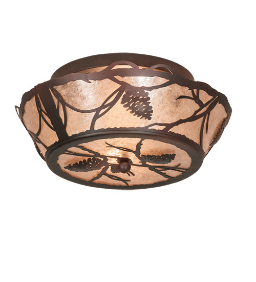 Meyda Tiffany Whispering Pines 157592 Ceiling Light - Rust,Wrought Iron