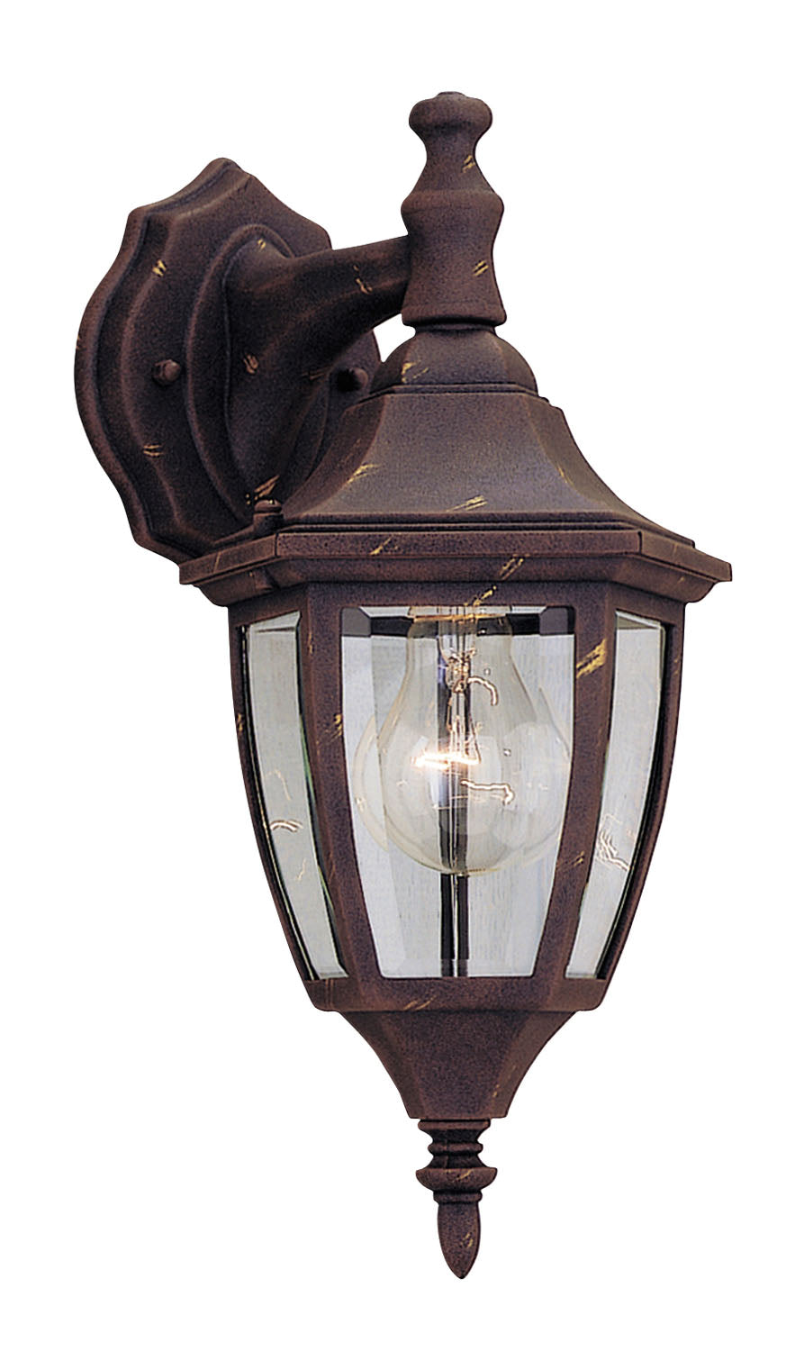 Designers Fountain 2461-AG Builder Cast Aluminum One Light Wall Lantern Outdoor Bronze / Dark