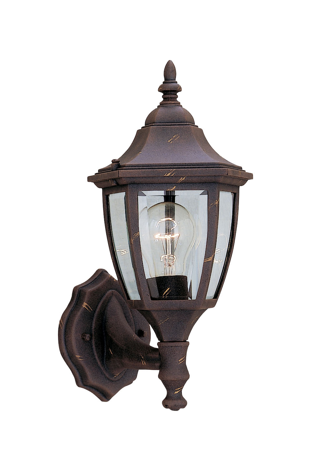 Designers Fountain 2462-AG Builder Cast Aluminum One Light Wall Lantern Outdoor Bronze / Dark