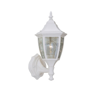 Designers Fountain 2462-WH Builder Cast Aluminum One Light Wall Lantern Outdoor White