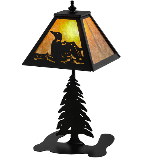 Meyda Tiffany Lighting 157916 Loon One Light Accent Lamp Lamp Bronze / Dark