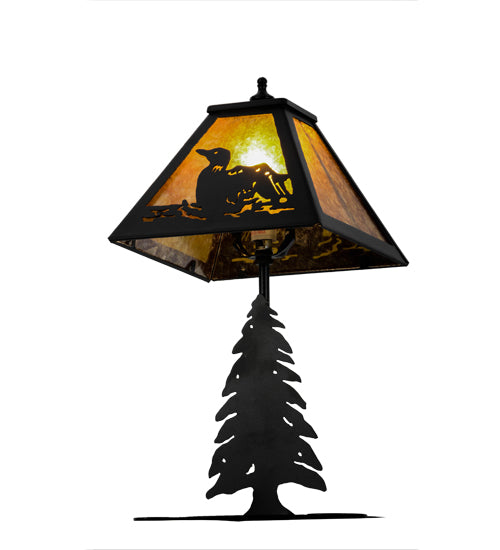 Meyda Tiffany Lighting 157916 Loon One Light Accent Lamp Lamp Bronze / Dark
