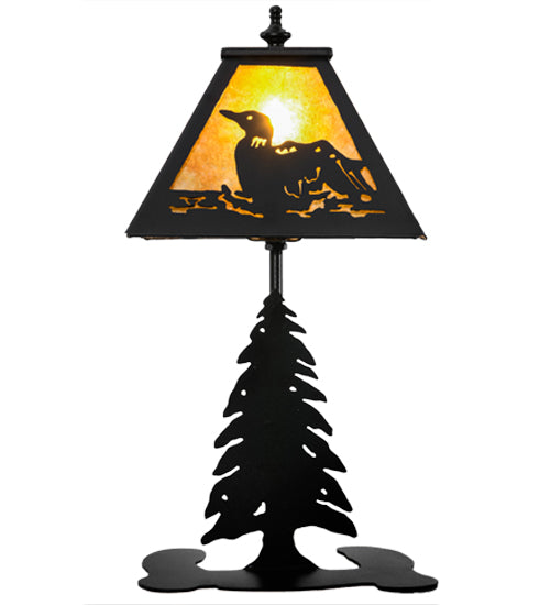 Meyda Tiffany Lighting 157916 Loon One Light Accent Lamp Lamp Bronze / Dark