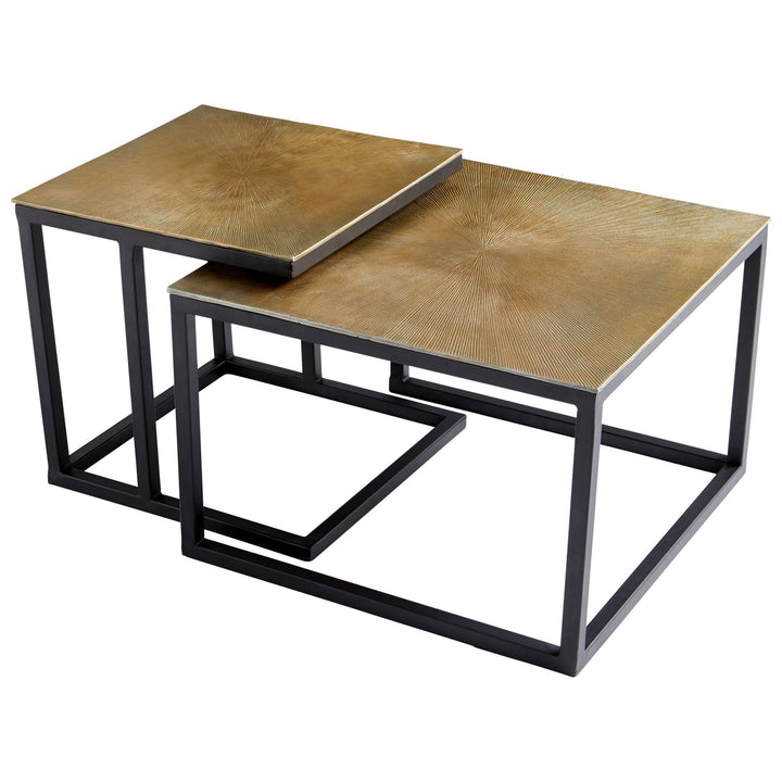 Cyan 09712 Tables - Black And Brass