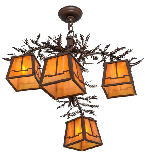 Meyda Tiffany Pine Branch 158068 Chandelier Light - Cafe-Noir