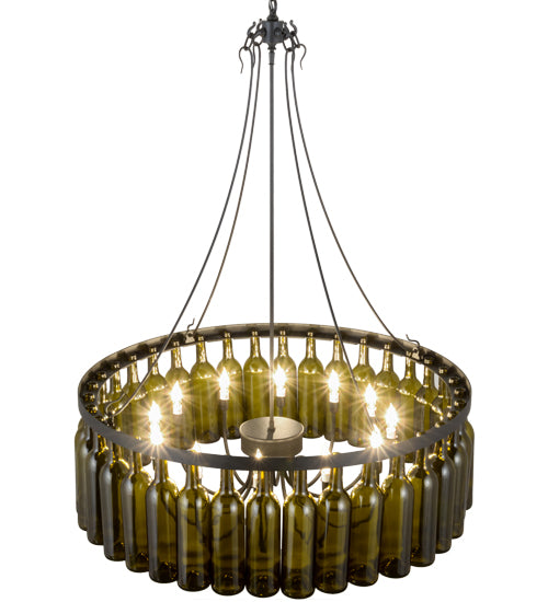 Meyda Tiffany Tuscan Vineyard 158134 Chandelier Light - Black