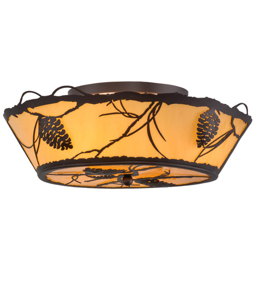 Meyda Tiffany Whispering Pines 158257 Ceiling Light - Mahogany Bronze