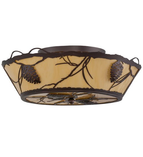 Meyda Tiffany Whispering Pines 158257 Ceiling Light - Mahogany Bronze