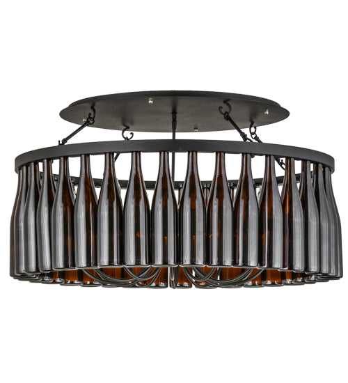 Meyda Tiffany Tuscan Vineyard 158309 Ceiling Light - Black