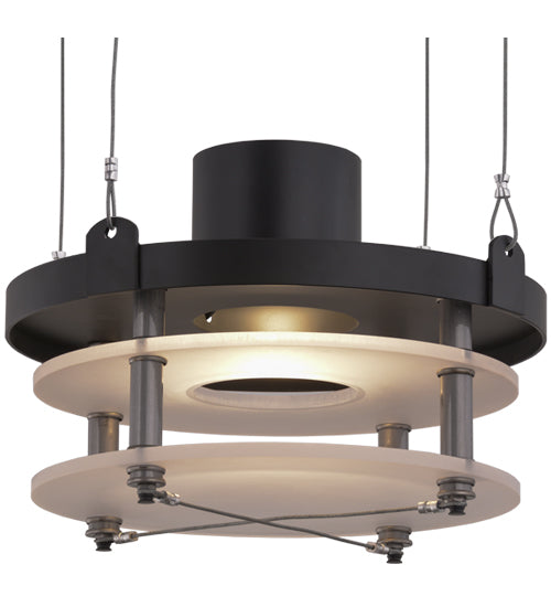 Meyda Tiffany Atlantis 158391 Pendant Light - Antique Brass/White Acrylic