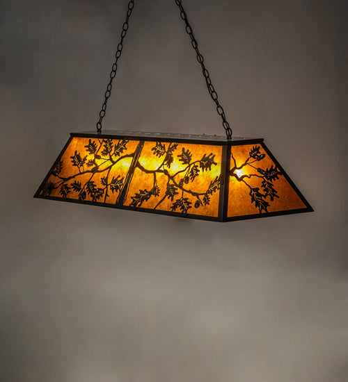 Meyda Tiffany Oak Leaf & Acorn 158454 Pendant Light - Timeless Bronze