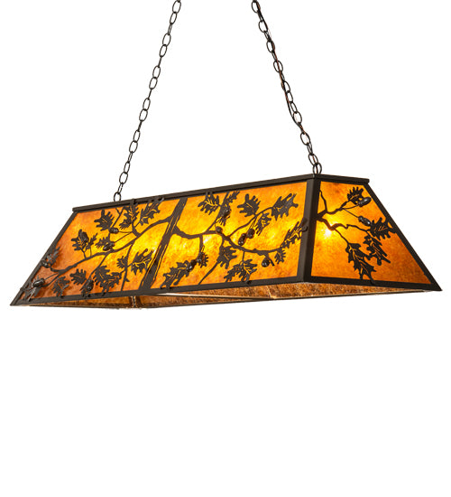Meyda Tiffany Oak Leaf & Acorn 158454 Pendant Light - Timeless Bronze