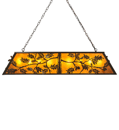 Meyda Tiffany Oak Leaf & Acorn 158454 Pendant Light - Timeless Bronze