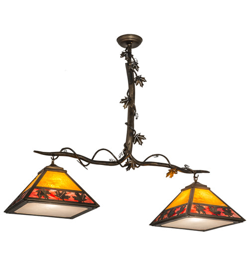 Meyda Tiffany Maple Leaf 158554 Pendant Light - Antique Copper, Burnished