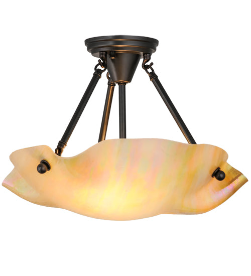 Meyda Tiffany Metro 158569 Ceiling Light - Craftsman Brown