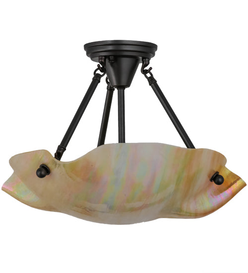 Meyda Tiffany Metro 158569 Ceiling Light - Craftsman Brown