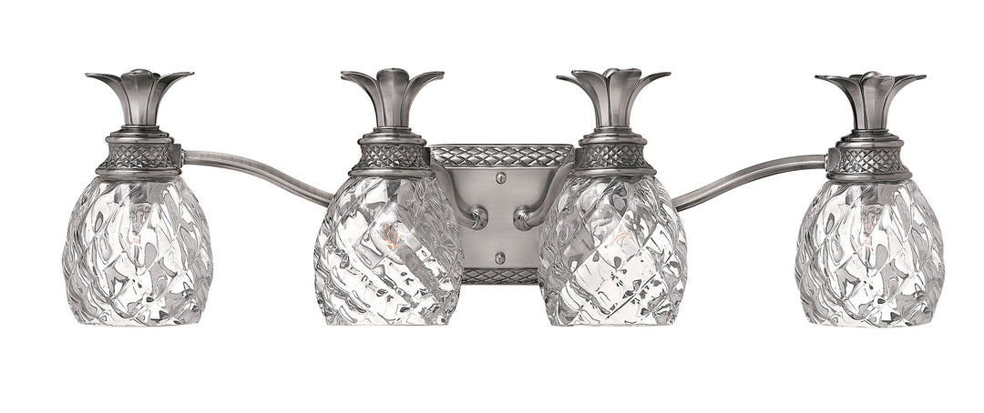 Hinkley Plantation 5314PL Bath Vanity Light 29 in. wide - Polished Antique Nickel