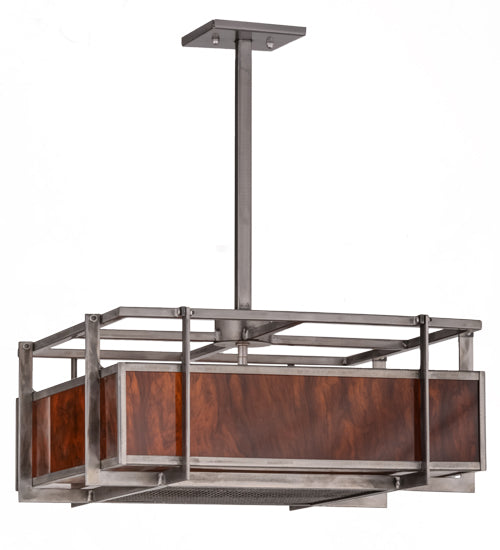 Meyda Tiffany Boulder Creek 158678 Pendant Light - Steel