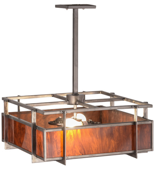 Meyda Tiffany Boulder Creek 158678 Pendant Light - Steel