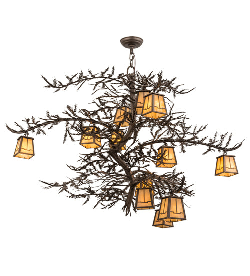 Meyda Tiffany Pine Branch 158680 Chandelier Light - Bronze
