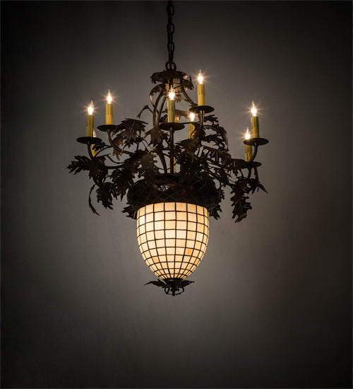 Meyda Tiffany Greenbriar Oak 158685 Chandelier Light - Bronze