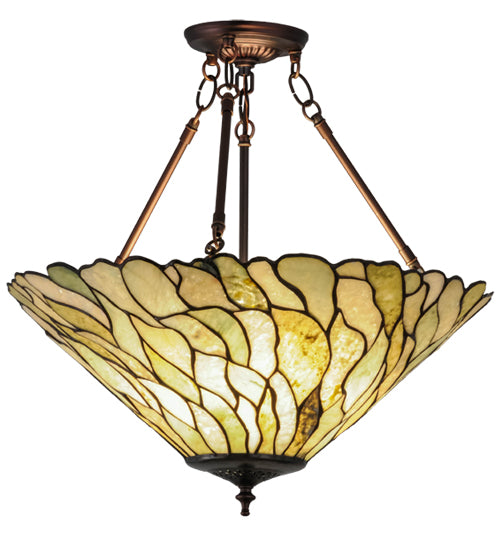 Meyda Tiffany Willow 158688 Ceiling Light - Mahogany Bronze
