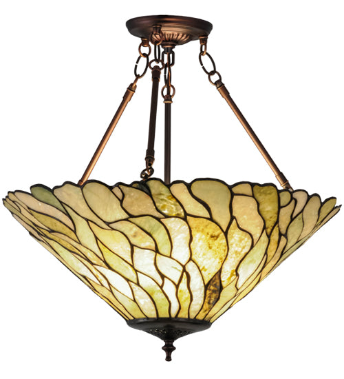 Meyda Tiffany Willow 158688 Ceiling Light - Mahogany Bronze