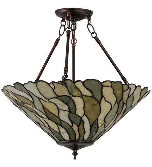 Meyda Tiffany Willow 158688 Ceiling Light - Mahogany Bronze