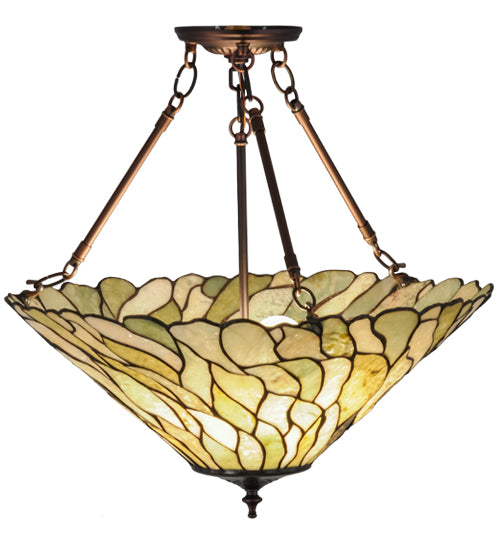 Meyda Tiffany Willow 158688 Ceiling Light - Mahogany Bronze