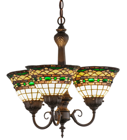 Meyda Tiffany Tiffany Roman 158700 Chandelier Light - Mahogany Bronze