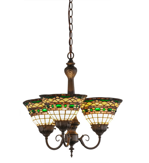 Meyda Tiffany Tiffany Roman 158700 Chandelier Light - Mahogany Bronze