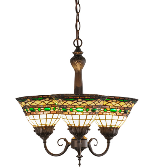 Meyda Tiffany Tiffany Roman 158700 Chandelier Light - Mahogany Bronze