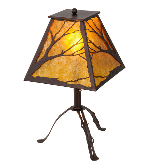 Meyda Tiffany Lighting 158717 Branches One Light Table Lamp Lamp Bronze / Dark