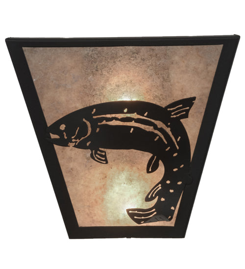 Meyda Tiffany Leaping Trout 158828 Wall Light - Timeless Bronze