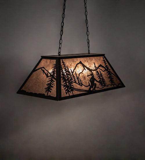 Meyda Tiffany Alpine 158854 Pendant Light - Black/Silver Mica