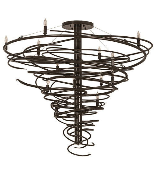 Meyda Tiffany Cyclone 158869 Chandelier Light - Timeless Bronze