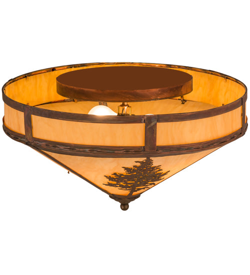 Meyda Tiffany Tamarack 158930 Ceiling Light - Vintage Copper