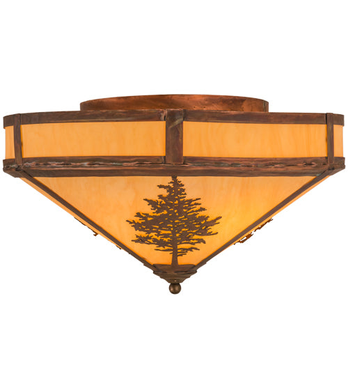 Meyda Tiffany Tamarack 158930 Ceiling Light - Vintage Copper