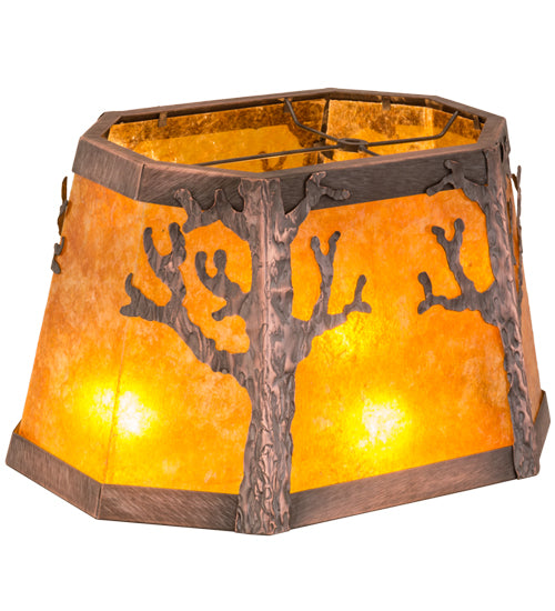 Meyda Tiffany Lighting 158951 Arbre Shade Lamp Shade Copper/Antique/Verde