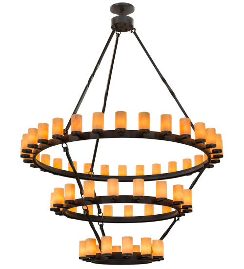 Meyda Tiffany Noziroh Ring 158994 Chandelier Light - Craftsman Brown