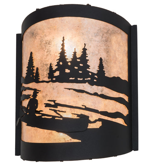 Meyda Tiffany Canoe At Lake 159122 Wall Light - Rust,Wrought Iron