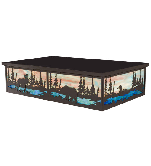 Meyda Tiffany Wildlife At Pine Lake 159257 Ceiling Light - Timeless Bronze
